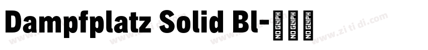 Dampfplatz Solid Bl字体转换